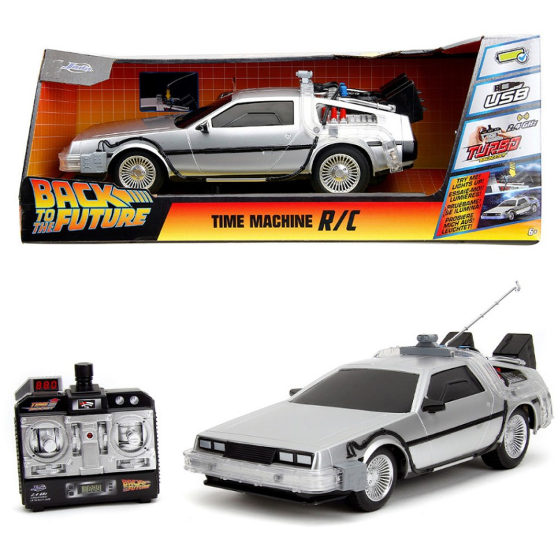 1:18 Jada Toys DE Lorean Time Machine Back TO THE Future I Radiocontrol USB