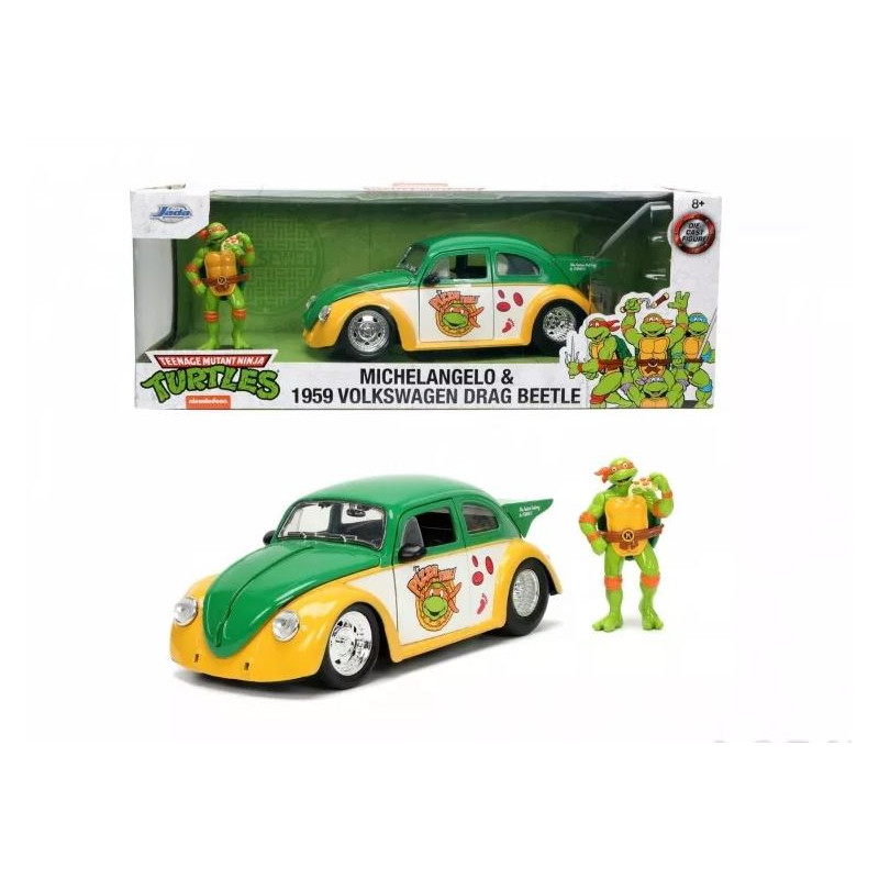 1:24 Jada Toys VW Drag Beetle 1959 Turtles