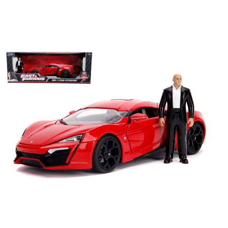 1:18 Jada Toys Lykan Hypersport Fast & Furious 7 W/chiaros & DOM Figure