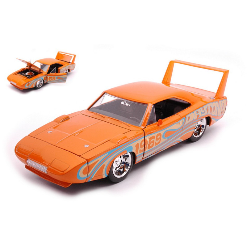 1:24 Jada Toys Dodge Charger Daytona I Love THE 60s Arancione Metallizzato