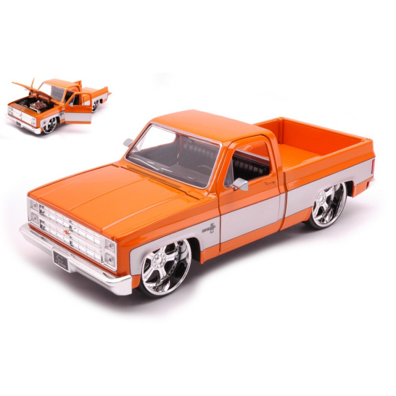 1:24 Jada Toys Chevrolet C 10 Pick UP 1985 Arancione/grigio