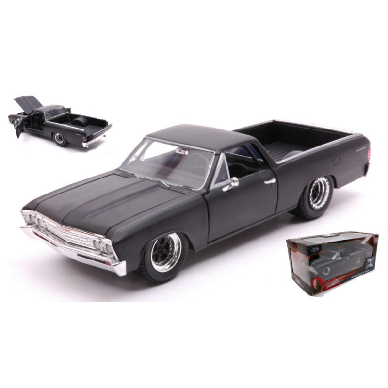 1:24 Jada Toys Chevrolet EL CAMINO(F10) Fast & Furious 1967 Nero Opaco