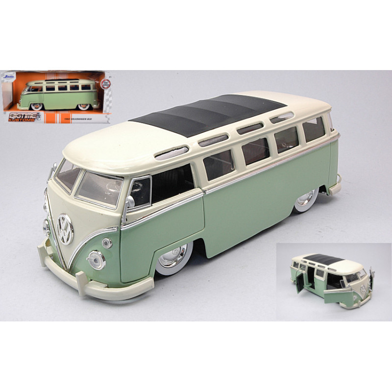 1:24 Jada Toys VW BUS T1 Verde/bianco