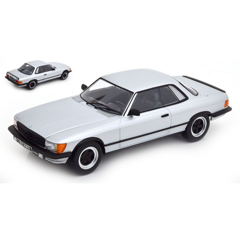 1:18 KK Scale Mercedes 500 SLC 1985 Argento/nero Opaco