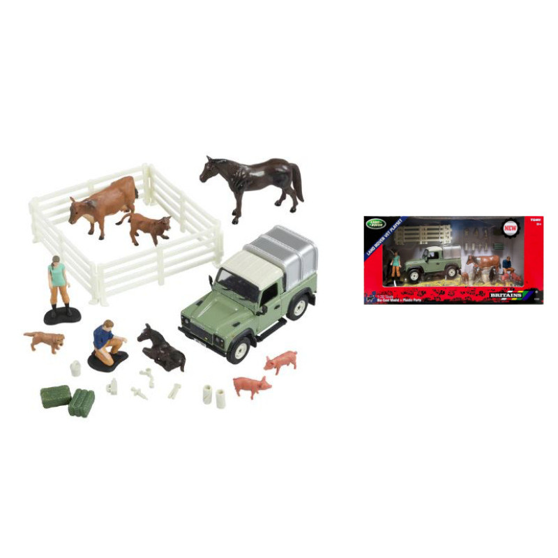 1:32 Britains Land Rover Farm SET