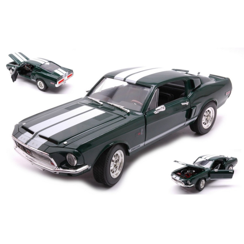 1:18 Lucky Die Cast Shelby GT 500KR Road Signature 1968 Verde