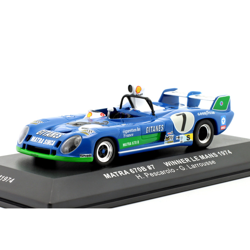 1:43 Ixo Model Opacora MS 670 B N7 Winner LM 1974 H.pescarolo g.larrousse