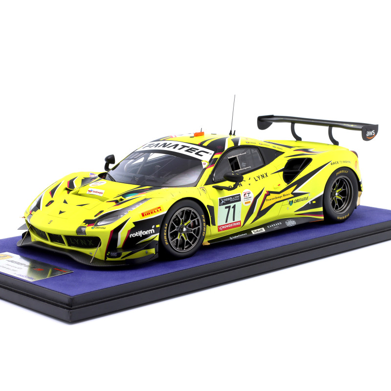 1:18 Looksmart Ferrari 488 GT3 N71 Iron Lynx 3rd 24H SPA 2022 Fuoco/serra/rigon