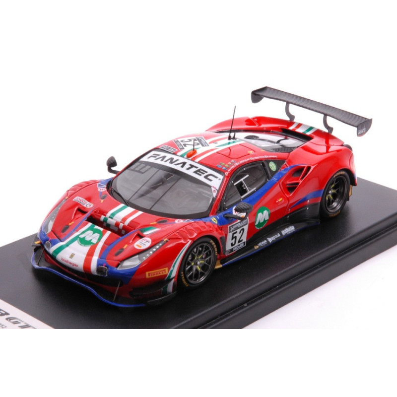 1:43 Looksmart Ferrari 488 GT3 N52 2nd.24H SPA 2021 Mach./wart./bert./rovera