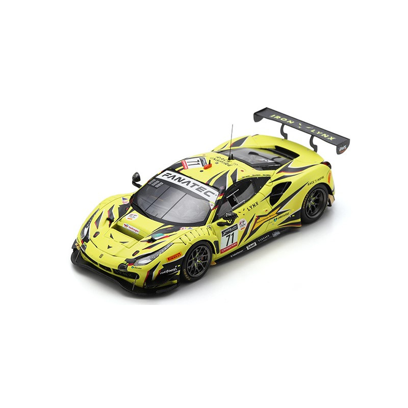 1:43 Looksmart Ferrari 488 GT3 N71 Iron Lynx 3rd 24H SPA 2022 Fuoco/serra/rigon