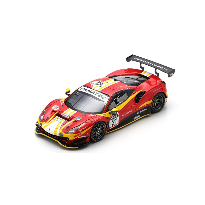 1:43 Looksmart Ferrari 488 GT3 N21 AF Corse 24H SPA 2022 Delac./sbirr./balz./perel