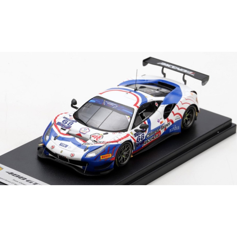 1:43 Looksmart Ferrari 488 GT3 EVO N68 FIA CUP Paul Ricard 2022 Evan Chen