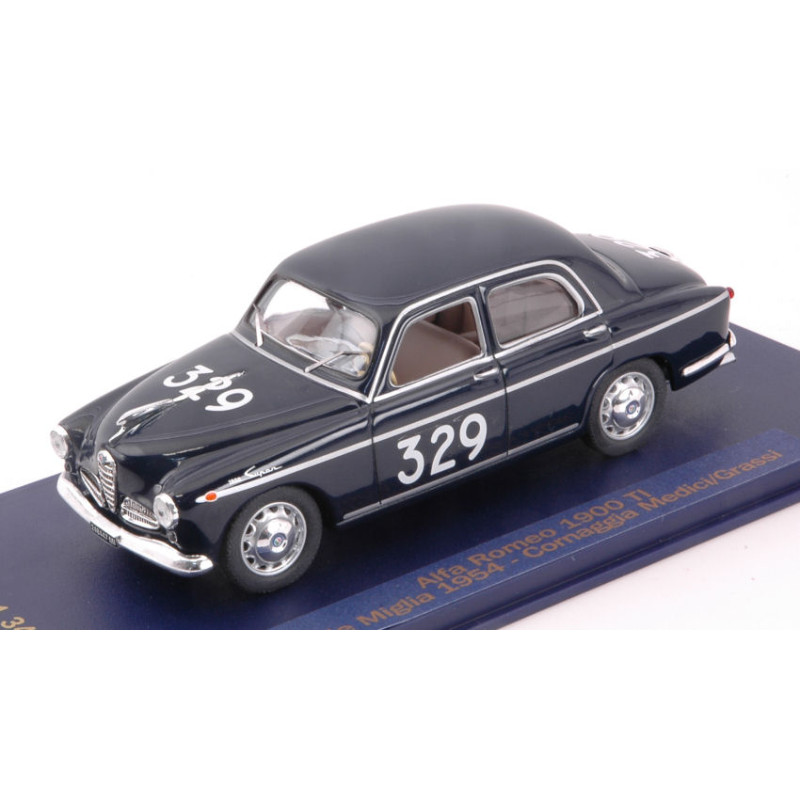 1:43 M4 Alfa Romeo 1900 TI N329 Mille Miglia 1954 Cornaggia Medici grassi