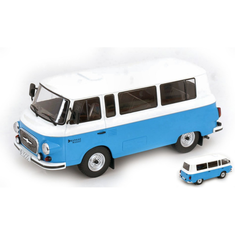 1:18 Modelcargroup Barkas B 1000 Mini BUS 1956 Blu/bianco