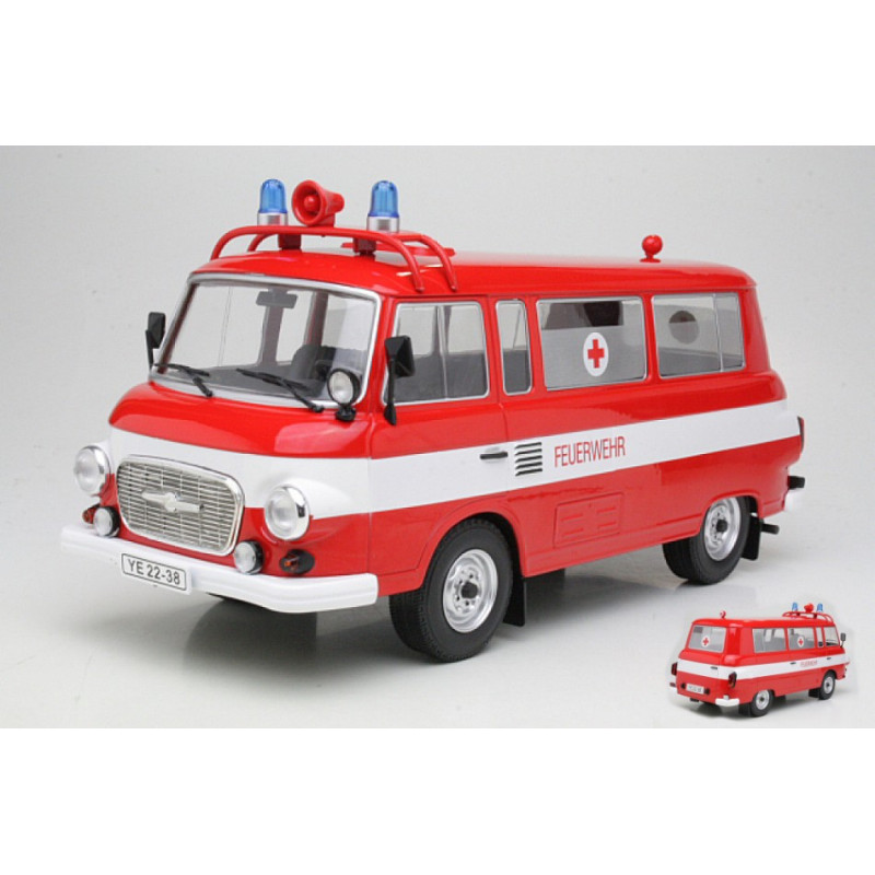 1:18 Modelcargroup Barkas B 1000 Mini BUS Fire Brigade Ambulance