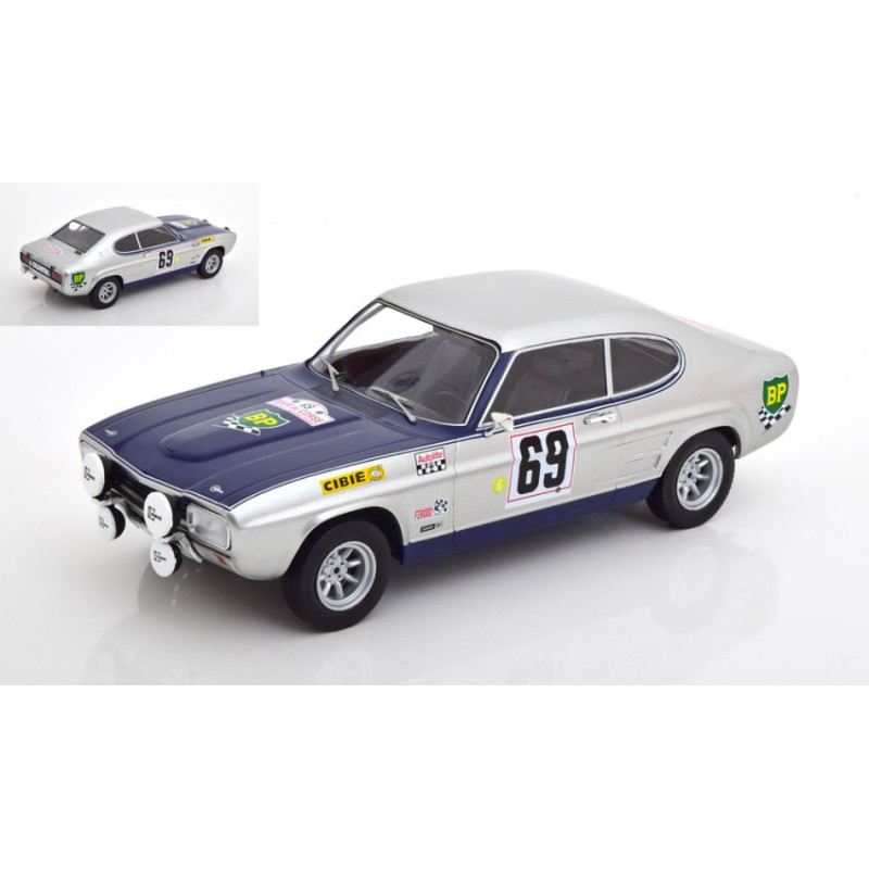 1:18 Modelcargroup Ford Capri MKI 2600 GT N69 Tour DE Corse 1969 Piot todt