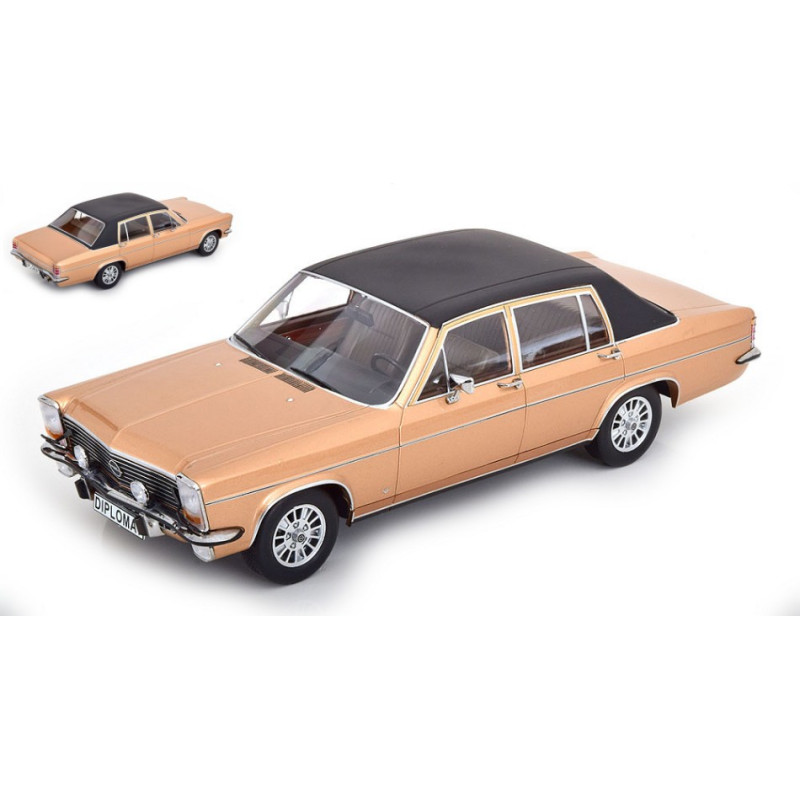 1:18 Modelcargroup Opel Diploopaco B 1972 Metallizzato Beige/nero Opaco