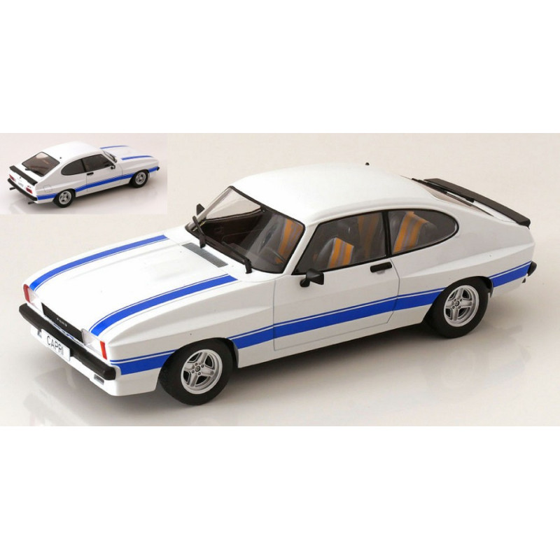 1:18 Modelcargroup Ford Capri MK II X pack 1975 Bianco/blu