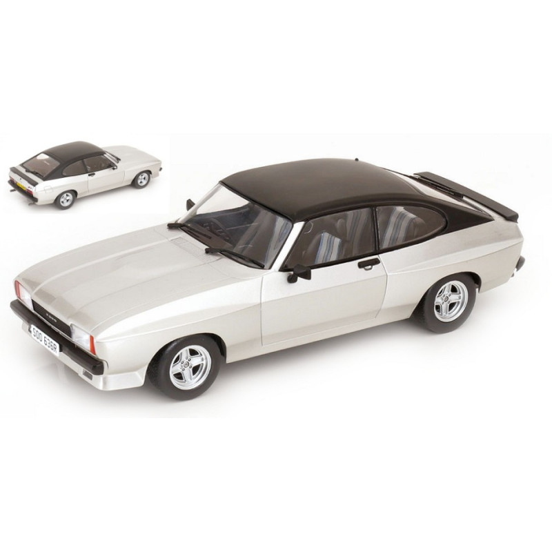 1:18 Modelcargroup Ford Capri MK II X pack 1975 Argento/nero Opaco RHD