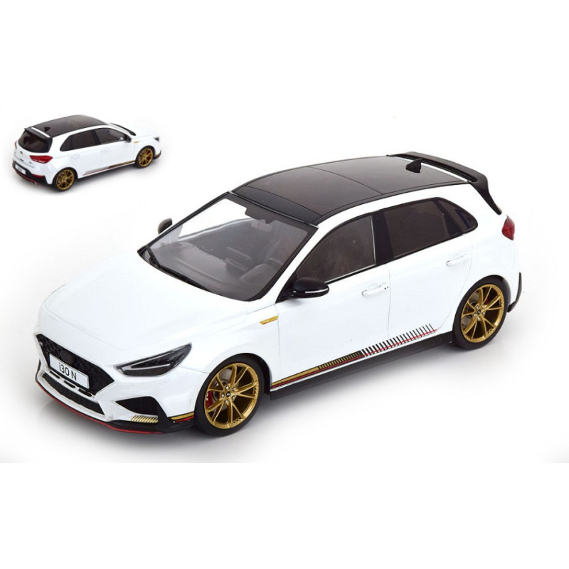 1:18 Modelcargroup Hyundai i30 N 2021 Metallizzato Bianco