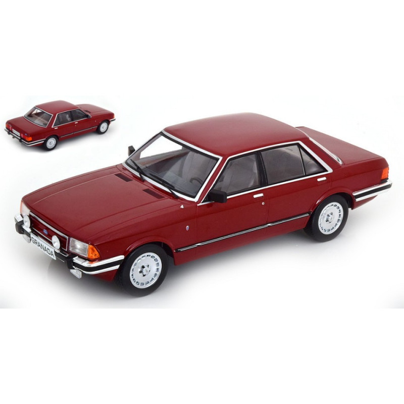 1:18 Modelcargroup Ford Granada Mkii Ghia 1982 Metallizzato Rosso Scuro