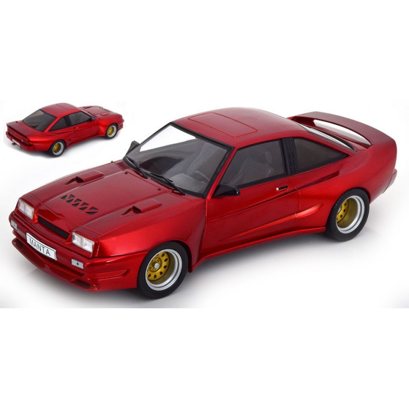 1:18 Modelcargroup Opel Manta B Opacoig 1991 Scuro Metallizzato Rosso