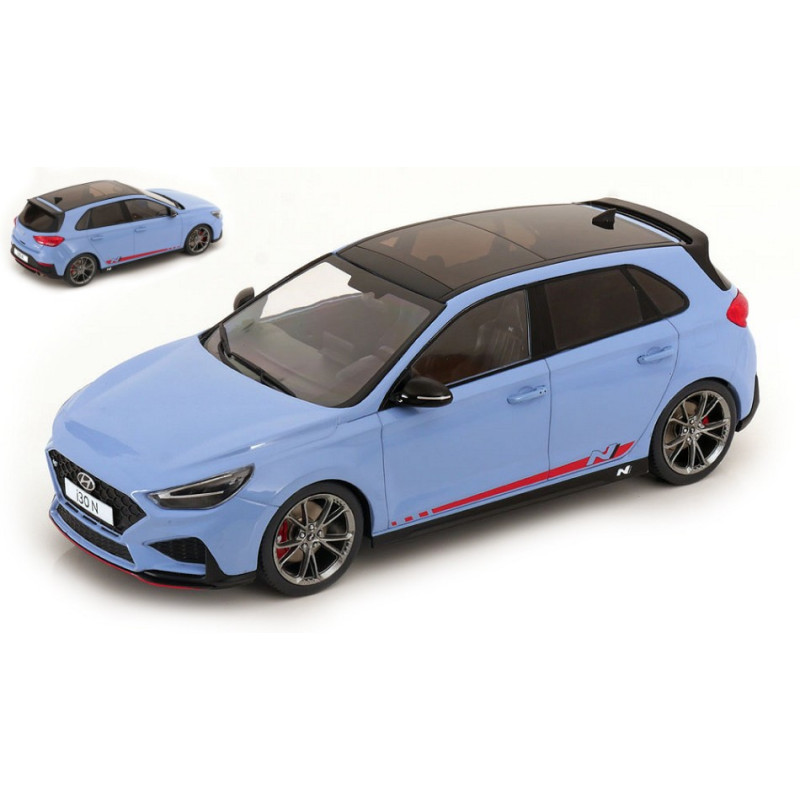 1:18 Modelcargroup Hyundai i30 N Blu Chiaro