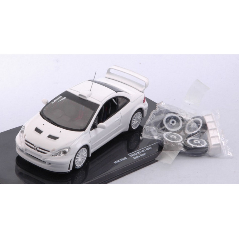 1:43 Ixo Model Peugeot 307 WRC Bianco 2 SET OF Wheels AND Tyres AND Extra Spoiler