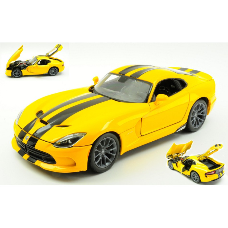 1:18 Maisto Dodge Viper GST 2013 Giallo W/nero Stripes