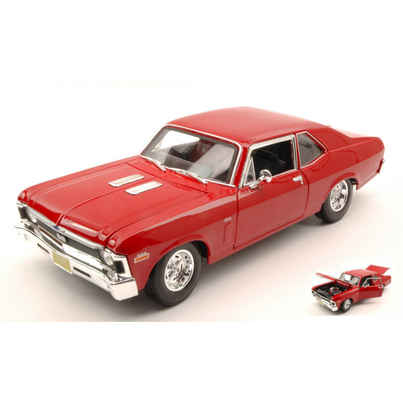 1:18 Maisto Chevrolet Nova SS Coupe' 1970 Rosso