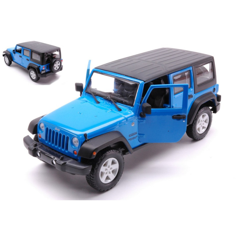 1:24 Maisto Jeep Wrangler Unlimited 2015 Blu