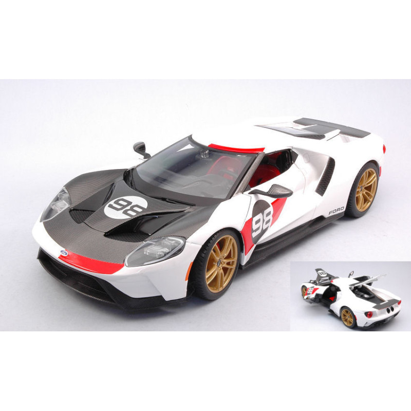 1:18 Maisto Ford GT 2021 Ford Heritage N98 Bianco