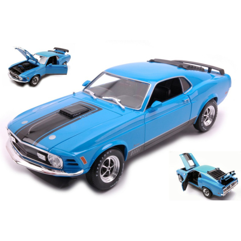 1:18 Maisto Ford Mustang Mach 1 1970 Blu