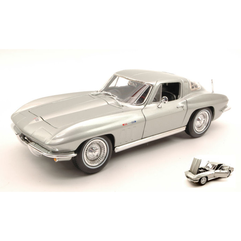 1:18 Maisto Chevrolet Corvette 1965 Argento