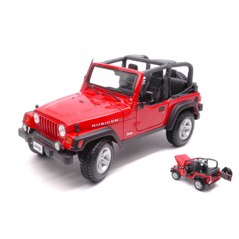 1:18 Maisto Jeep Wrangler Rubicon Rosso