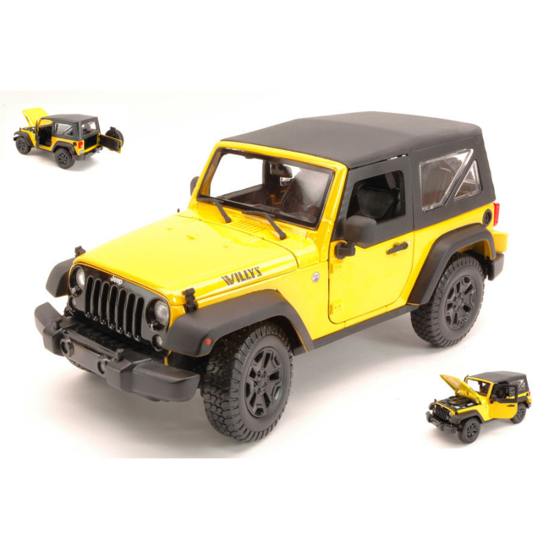 1:18 Maisto Jeep Wrangler 2014 Giallo