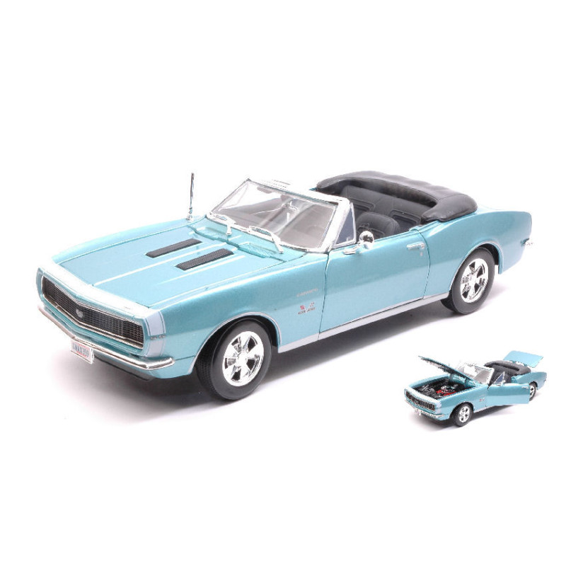 1:18 Maisto Chevrolet Camaro SS 396 1967 Blu Chiaro Metallizzato