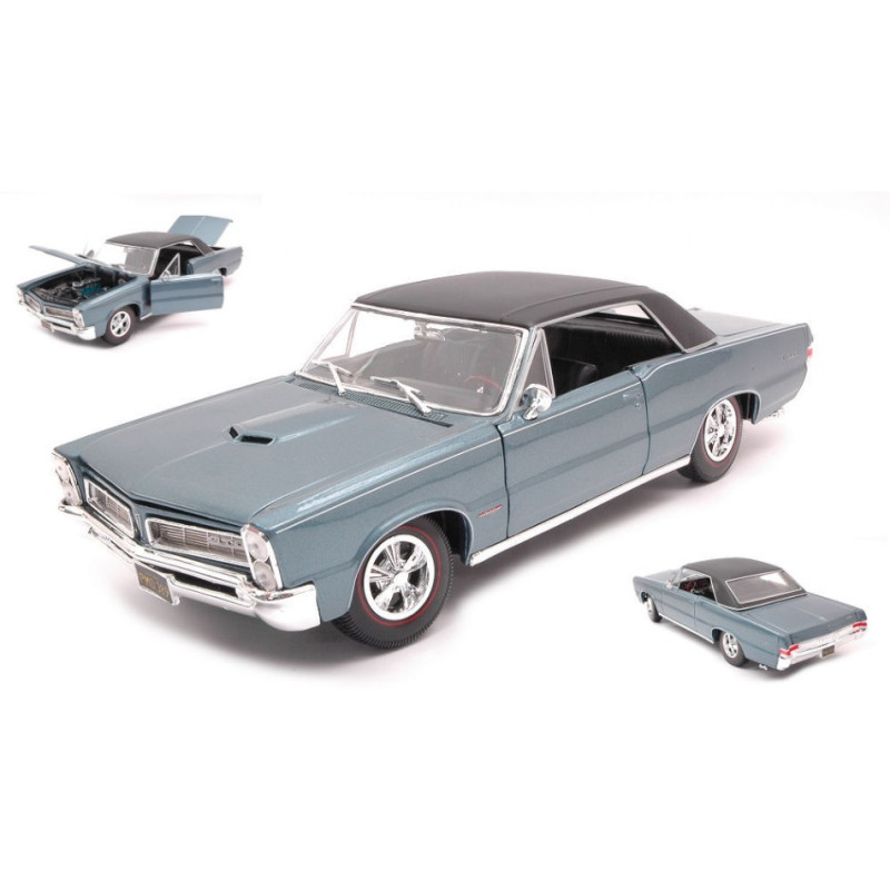 1:18 Maisto Pontiac GTO Hurst 1965 Blu Chiaro Metallizzato