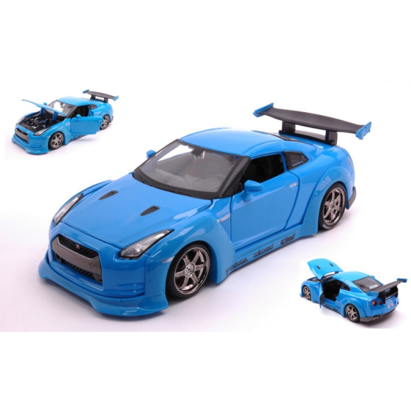 1:24 Maisto Nissan Gt r 2009 Design Tokyo Modern Blu