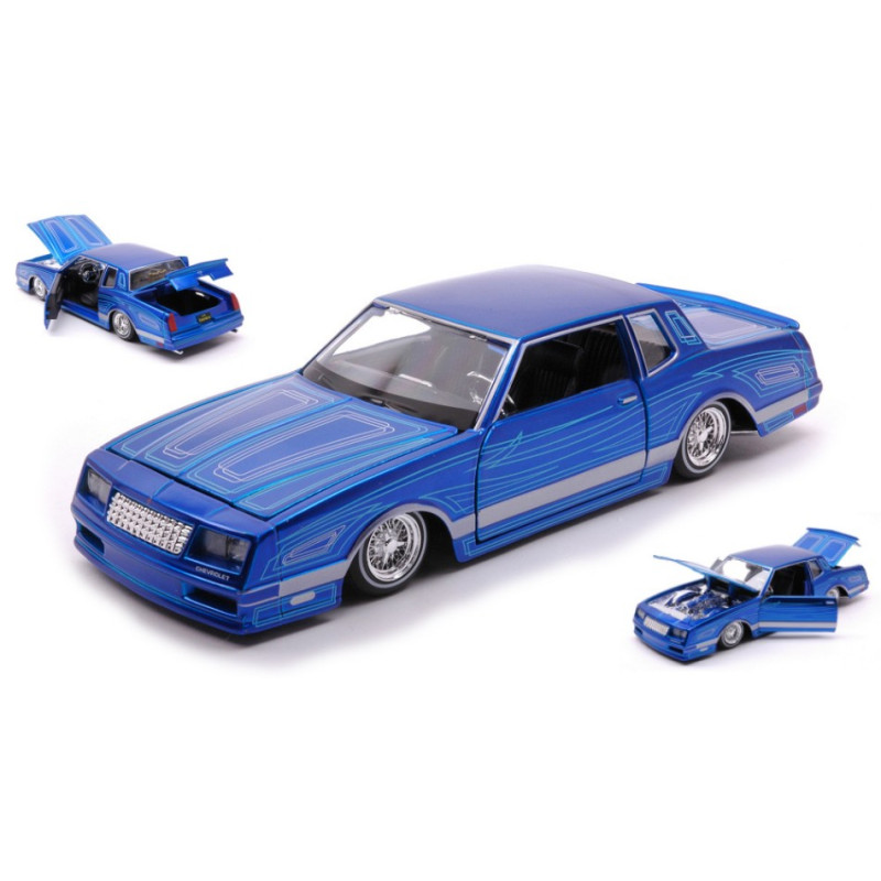 1:24 Maisto Chevrolet Monte Carlo Lowrider 1986 Blu