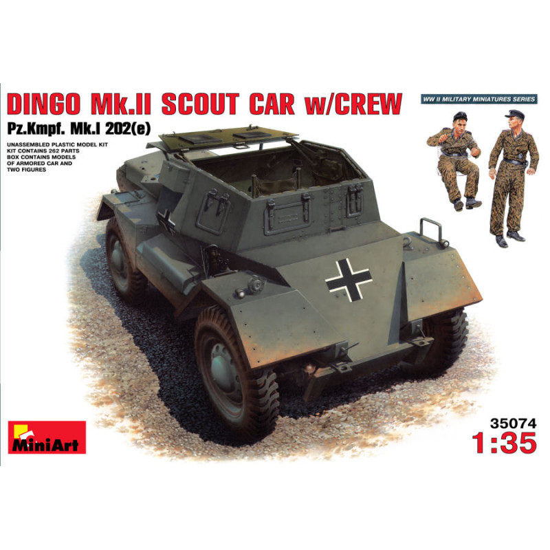 1:35 Miniart Dingo MK II (scout CAR W/crew KIT