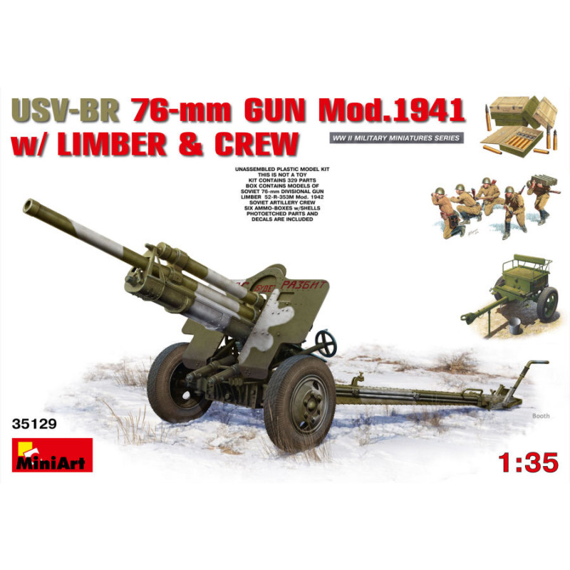 1:35 Miniart Usv br 76mm GUN MOD.1941 KIT