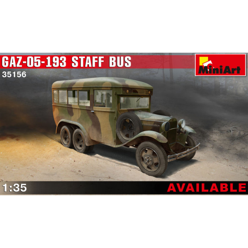 1:35 Miniart GAZ 05 193 Staff BUS KIT