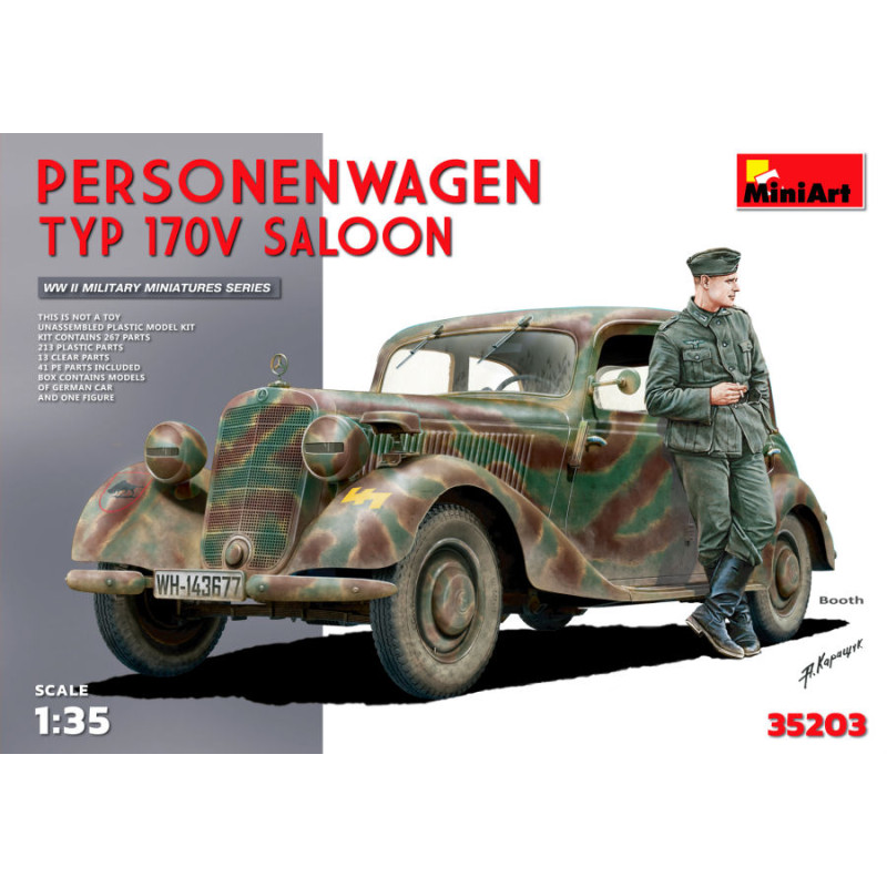 1:35 Miniart Personenwagen TYP 170V Saloon KIT