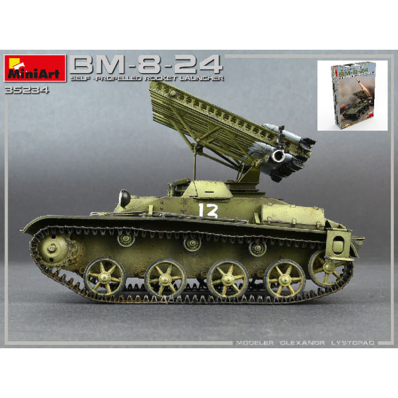 1:35 Miniart BM 8 24 Self propelled Rocket Launcher KIT