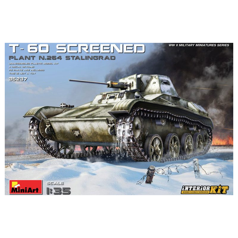 1:35 Miniart T 60 Screened PLANT.No.264 Stalingrad KIT