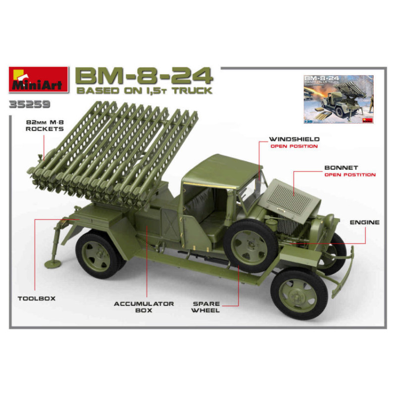 1:35 Miniart BM 8 24 Based ON 1,5 t Truck KIT