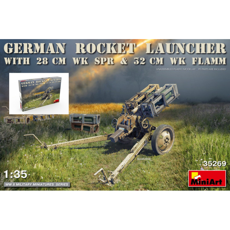 1:35 Miniart German Rocket Launcher With 28 cm WK Spr & 32 cm Flamm KIT