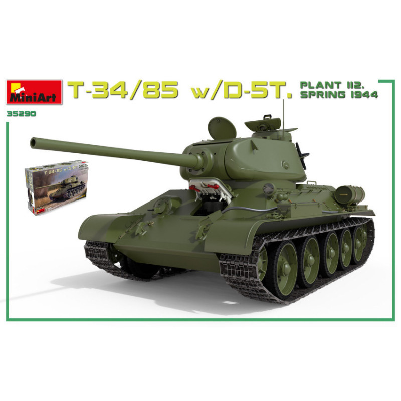 1:35 Miniart T34/85 W/D 5T Plant 112 Spring 1944 Interior KIT