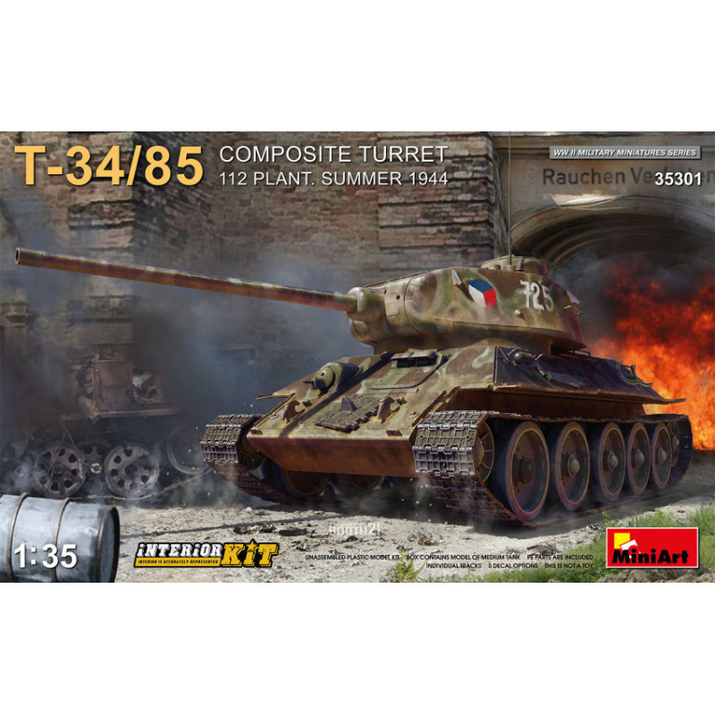 1:35 Miniart T 34 85 Composite Turret 112 Plant.summer 1944 Interior KIT